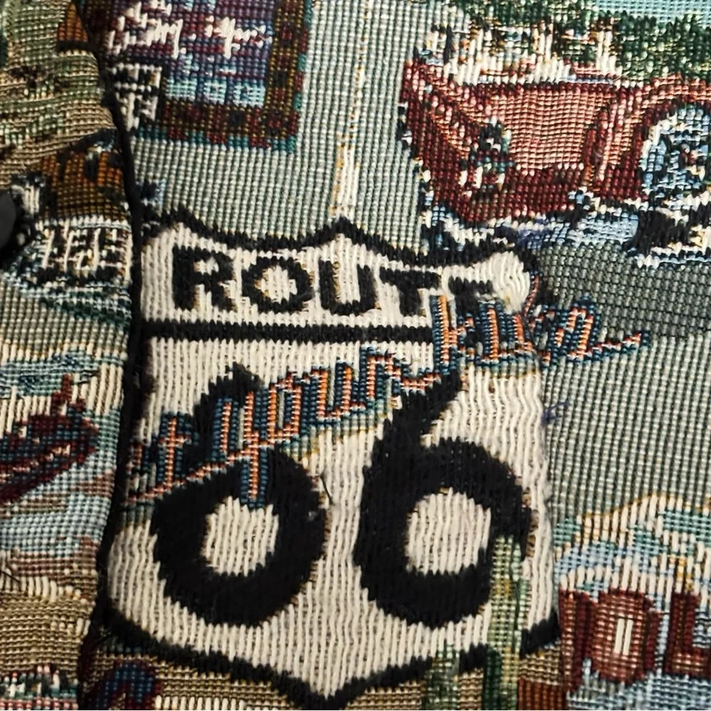 Route 66 Patterned Vest - Size‎ Large - B14